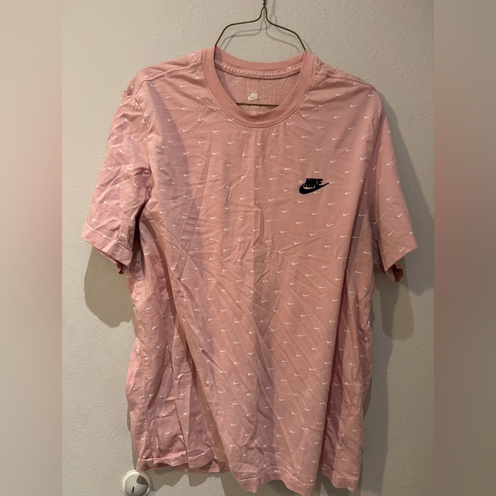 Nike Pink Short Sleeve Tee with Swoosh